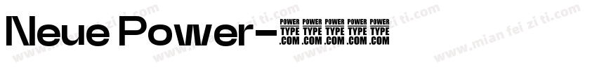 Neue Power字体转换